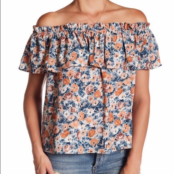 Current/Elliot Nordstrom floral off shoulder - Picture 1 of 6